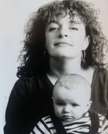 Kate Cassidy with her son Sam Smith back in the early 90s.